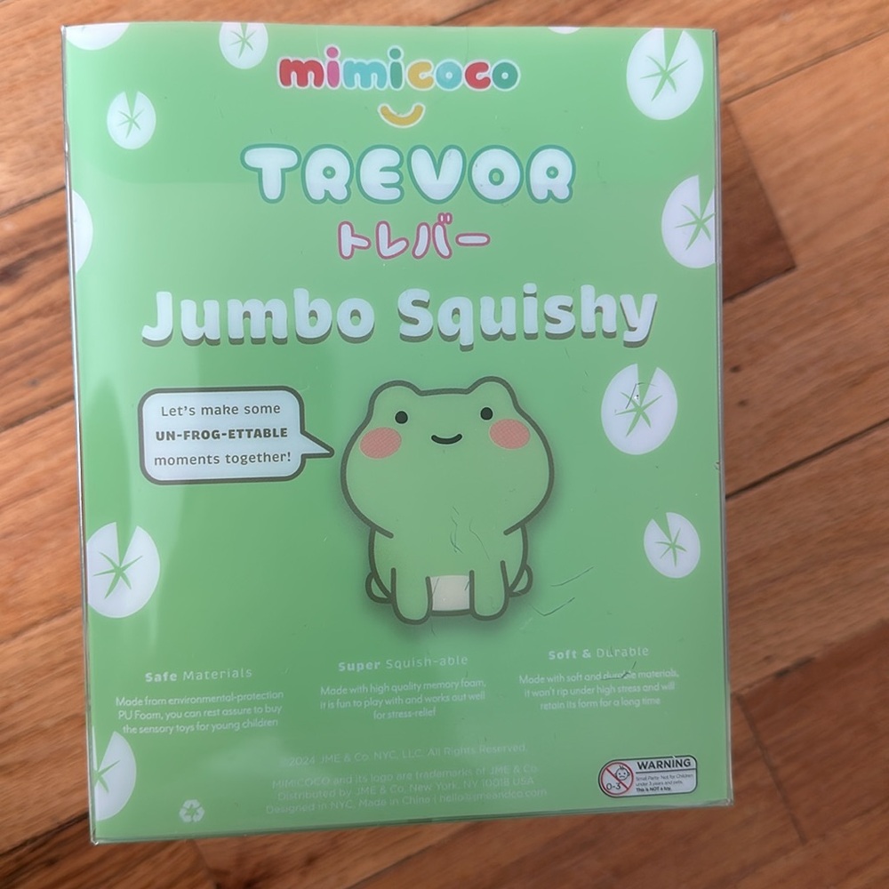 Mimicoco Jumbo Squishy Trevor the Frog NWT - Picture 3 of 5